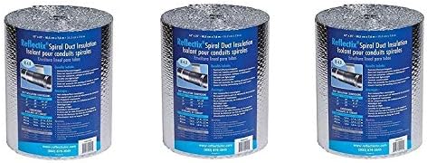 Reflectix DW1202504 Spiral Duct Wrap, Silver (Тhrее Расk)
