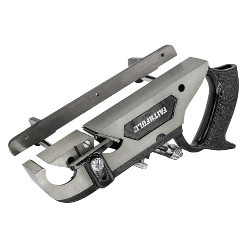 Faithfull 778 Falzhobel in Holzbox – Gusseisen-Falthobel mit präzise geschliffener Basis für Tischlerarbeiten, Fräsarbeiten und Querholzbearbeitung