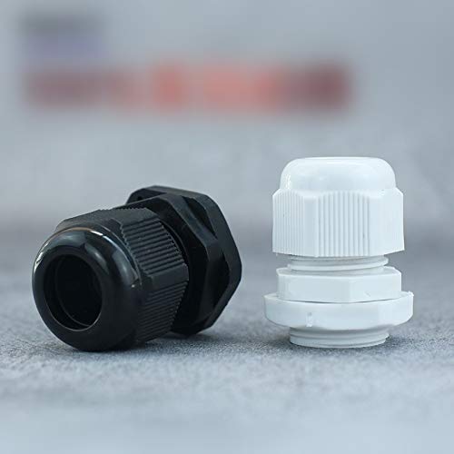 Wire & Cable Connectors PG25 White Waterproof Cable Gland - (Color: White)