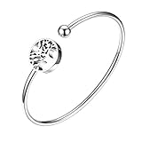 < Taille: > Périmètre*Largeur : 17cm*2.5mm ; Diamètre de Arbre de Vie : 1,6cm ; Longueur de Ouverture : 5mm. Bracelet simple, vintage, à la mode, rétro, chic.