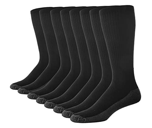 Casual Garb Mens Crew Socks 8 Pair Pack Moisture Wicking Socks Crew Work Socks For Men