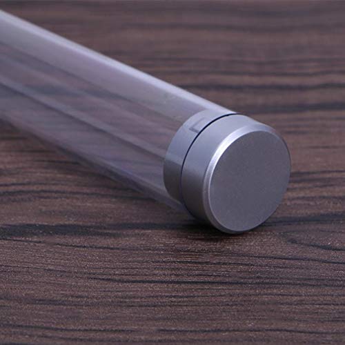 Obangong 10 Pcs Transparent Acrylic Cylinder Tube Pen Cases Gift Boxes For Office School Supplies Pen Container Storage #TOP4