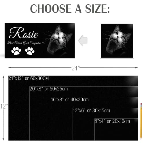 Image of ADFSTONE Pet Memorial Stones Personalized Dog Remembrance Gifts, Customized Cat Picture Grieving Plaque, DIY Gravestone, Custom Sympathy Photo Gift, Animal Grave Markers