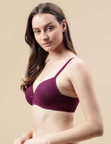 Image of Marks & Spencer NW Solid OPP Bra Dark Magenta