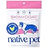 Native Pet Omega Skin and Coat Chews for Dogs Dog Skin and Coat Supplement for Healthy Shiny Fur Reduce Shedding and Dry Spots Made with Omega 3 Fish Oil and Wild Caught Salmon Oil 30 Chews