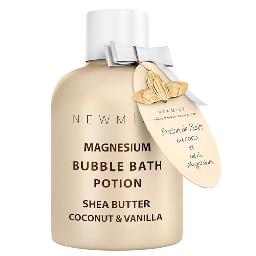 Magnesium Bubble Bath - Long Lasting Foaming Bubbles - Moisturizing ...