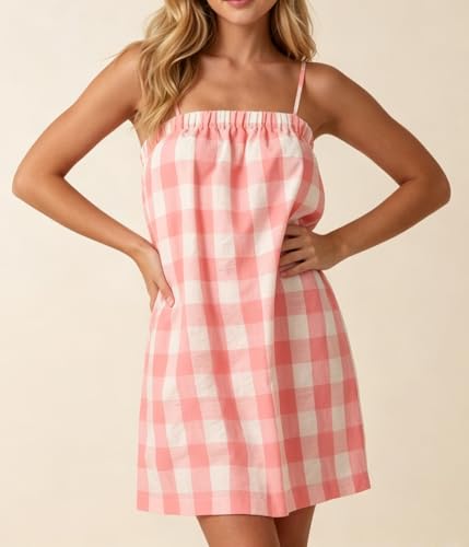 Image of Women Boho Floral Mini Cami Dress Spaghetti Strap Flowy Sling Dress Graphic Backless Summer Holiday Sundress