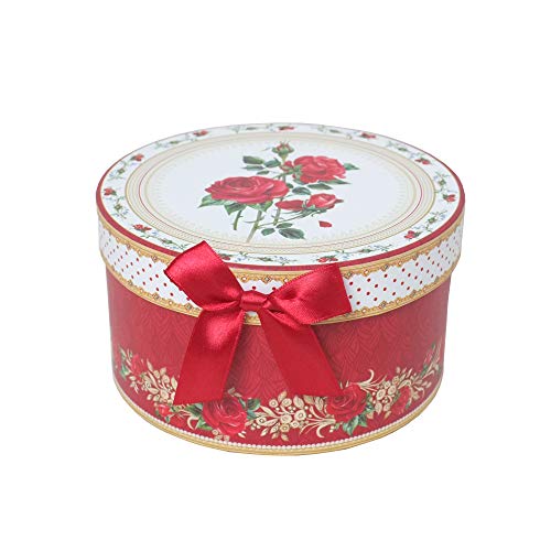 Lightahead Elegant Bone China Cappuccino Coffee Tea Cup and Saucer Red Rose Design 10 oz in attractive gift box
