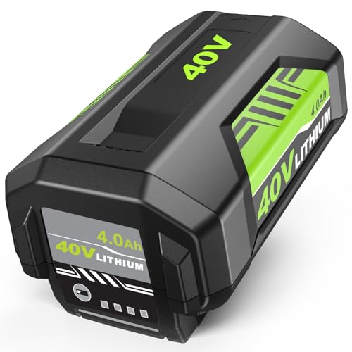 Upgraded 4000mAh High Capacity Replacement for Ryobi 40V Battery OP4075A OP40601 OP40602 OP40261 OP4050 OP40404 Compatible with Ryobi 40Volt Lithium ion Battery Power Tools