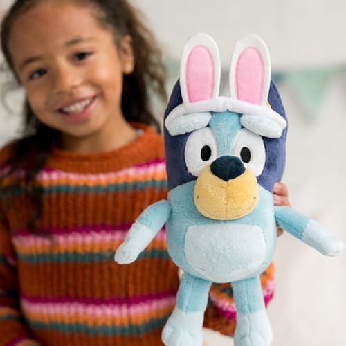 Animal Adventure | Bluey | 8” Collectible Plush |Bluey with Bunny Ear Headband