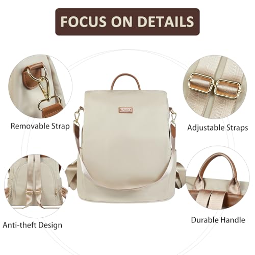 Image of Fmeida Backpack Purse for Women, Anti Theft Travel Backpack, Convertible Fashion Daypack, Lightweight Casual Shoulder Bag for Daily, Outdoor, Shopping