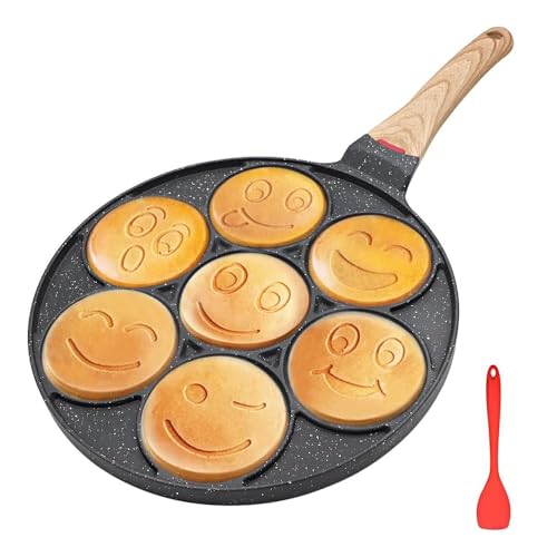 Bobikuke Padella Pancake Smile, Pancake Piastra...