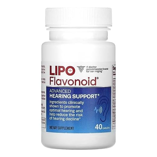 Lipo-Flavonoid Advanced Hearing Support Daily Supplement, Helps Reduce The Risk of Hearing Decline and Promotes Optimal Hearing, 40 Caplets