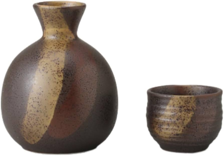 Amazon｜エールネット(Ale-net) 酒器セット 徳利 おちょこ 備前風 徳利