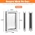Ownpets Aluminum Dog Door, Pet Door for Interior and Exterior Doors, with Magnetic Flap and Lockable Sliding Panel, Heavy Duty Doggy Door for Small Dogs and Cats(Small)
