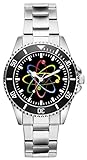 Marken Uhrwerk Kaliber PC21S Geschenk für Physiker Kerntechniker Atomzeichen Uhr 2197