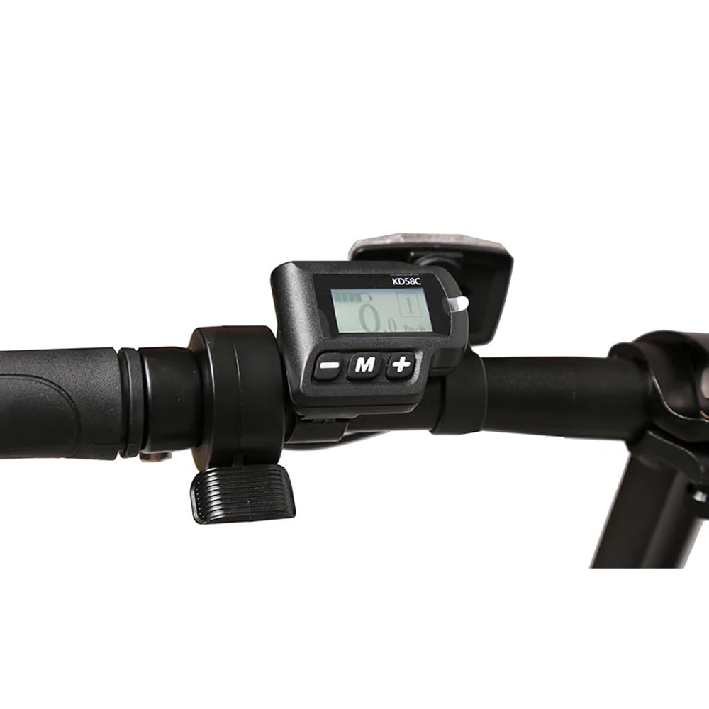 Compteur de Vitesse pour Vélo Électrique Key-Disp KD58C Écran LCD pour Vélo Électrique 36V/48V Affichage LCD Panneau de Contrôle avec Prise Étanche