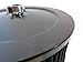 Black Steel Muscle Car Style 6 3/8 in Air Cleaner Black Element, For Custom Or Classic Car Truck Rat Rod Or Hot Rod model, For 4bbl Carburetors With 5 1/8 in neck, Air Cleaner Part Number 2292BK/BK