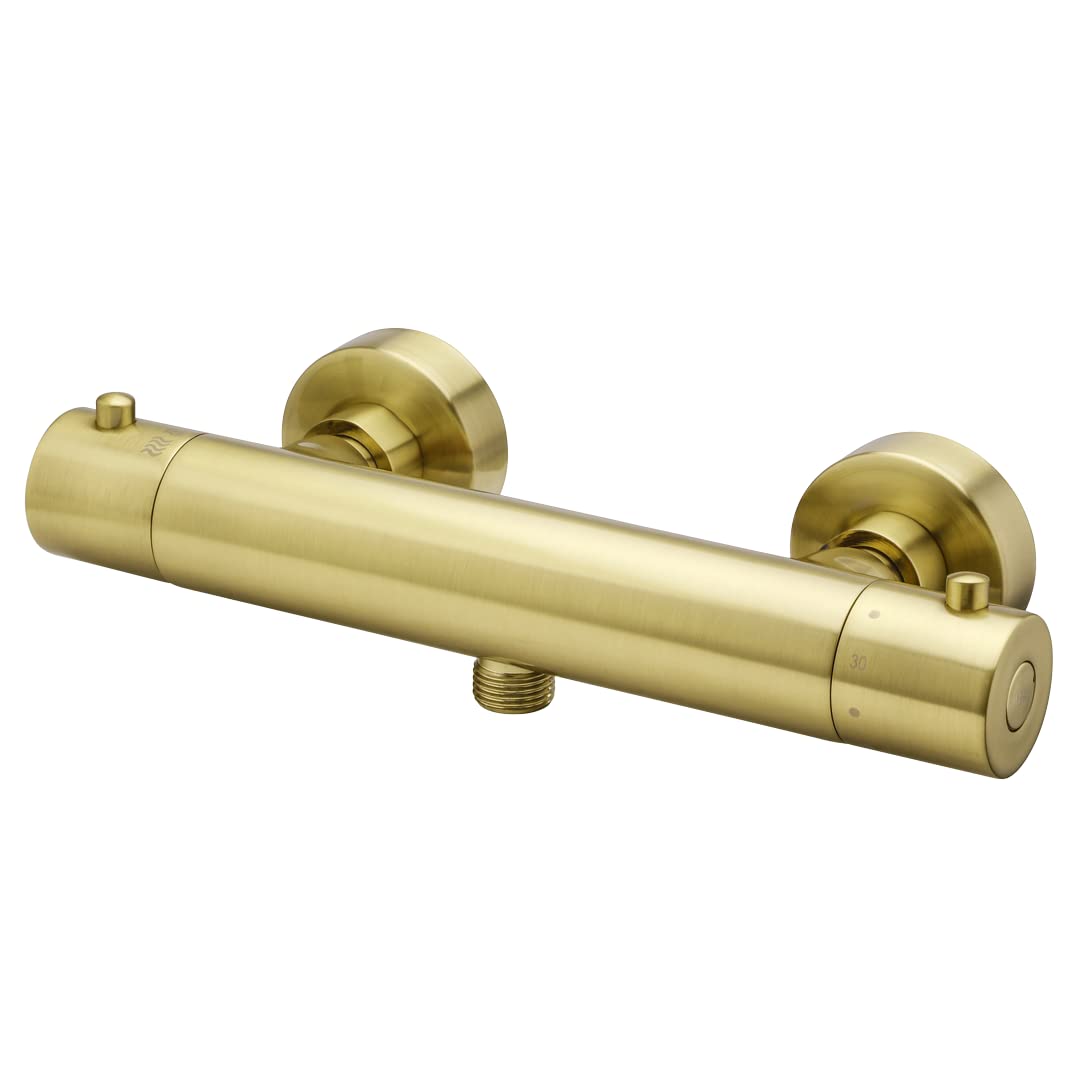 Essebagno Luisa mitigeur douche thermostatique or