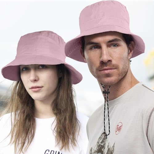 Packable Bucket Hats Women Adjustable Summer Lightweight Hat Foldable Beach Fishing Cap - Image 3