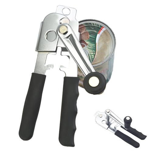 Manual Can Opener Heavy Duty Can Opener Manual with Smooth Edges Comfortable Grip & Sharp Cutting Blades Stainless Steel Tin Openers Tin Cutter for Arthritic Hands-Kitchen Tool