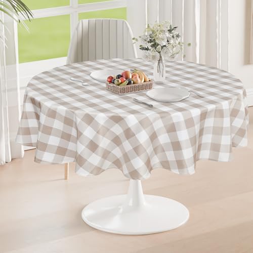 DWCN Karierte Tischdecke Outdoor Tischdecke Abwaschbar