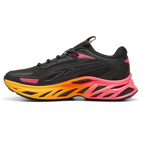 PUMA Mens Exotek Nitro Fire Glow Lace Up Sneakers Shoes Casual - Black, Orange - Size 11.5 M3