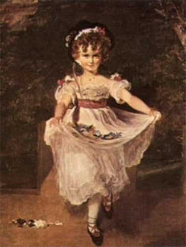 Cuadro de lienzo Señorita Murray pintura mural decorativa vertical de 60x90cm