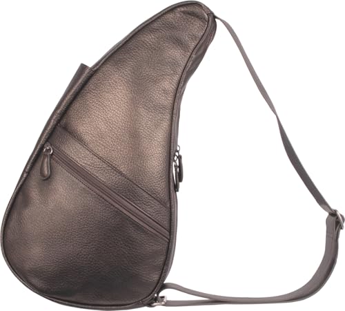 AmeriBag 15" Leather Crossbody Sling Healthy Back Bag4