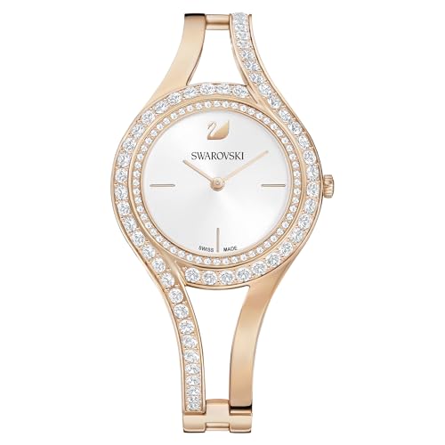 Image of Swarovski Eternal Watch, Swiss Made, Crystal Bracelet, Rose Gold Tone, Rose Gold-Tone Finish