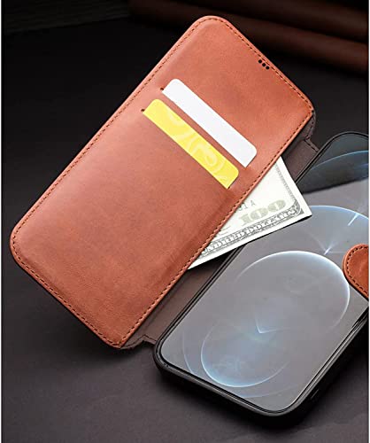 Étui en cuir de vache véritable fait main pour iPhone 13 GUMMMY marron - 3