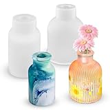 🌷Artisanat de vase DIY : ce moule en silicone peut être utilisé pour créer un modèle de vase. Vous pouvez ajouter des fleurs séchées, des paillettes, de la peinture en résine et d'autres éléments au moule pour décorer le vase et rendre votre vase plus accrocheur.