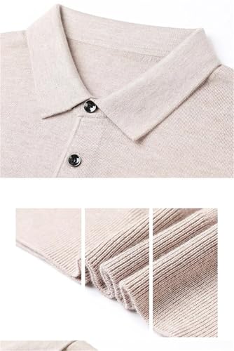 Dcvmvmn Men's Winter Solid Cashmere Slim Fit Warm Wool Knitted Pullovers Sweater Wine Red3