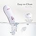 Epilator Smooth Glide Epilator for Women Face RechargeableEpilator for Women FacialEpilator Hair Remover Smooth GlideEpilator for WomenFace Bikini Hair Removal Arms/Face/Peach Fuzz White Portable Pink