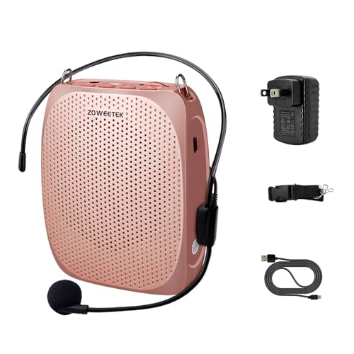 ZOWEETEK Voice Amplifier Microphone Headset,portable voice amplifier,personal voice amplifier for Teachers,Training,Meeting,Tour Guide,Yoga,Fitness,Classroom