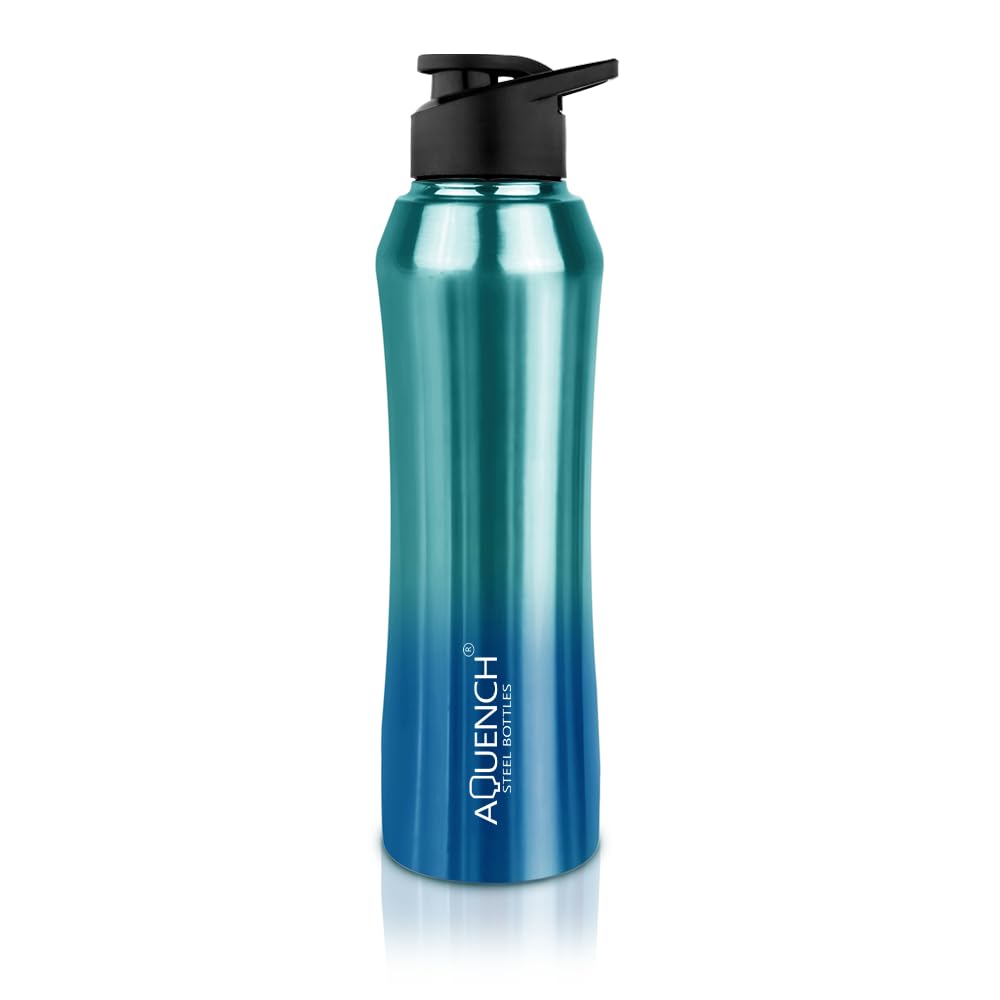 Aquench Stainless Steel Water Bottle, 1 Litre Capacity,Gym, Office, Boys, Girls, Men, Women, Kids, Fridge 1Ltr - 1000 ml, ...