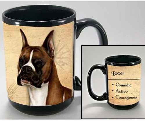 MY FAITHFUL FRIEND BOXER, CROPPED COFFEE CUP MUG PET DOG GIFT