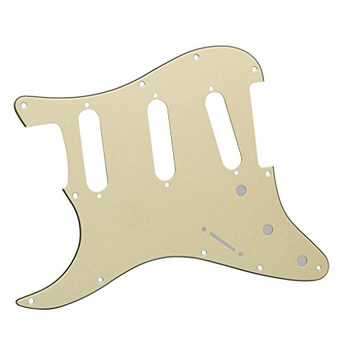 FLEOR SSS Style Pickguard pour guitare Stratocaster pour gaucher avec couvercles de micro 48/50/52 mm 2T1V et embouts… - Les Beatles, Paul McCartney, John Lennon, RIngo Starr, George Harrison FLEOR SSS Style Pickguard pour guitare Stratocaster pour gaucher avec couvercles de micro 48/50/52 mm 2T1V et embouts… – Image 4