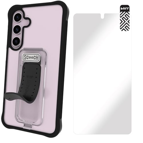 Scooch for Samsung Galaxy S24+ Plus Case with Stand [Wingman] 5-in-1 Kickstand Case, Military Grade Drop Protection, Bundled with Tempered Glass Screen Protector