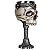 SUMMIT COLLECTION Crowned Gothic Ossuary Skull Wine Goblet Removable Stainless Steel Insert Stemware Sacrificial Ceremonial Skull Wine Chalice Goblet 7 Fl Oz Drinkware Halloween Decor