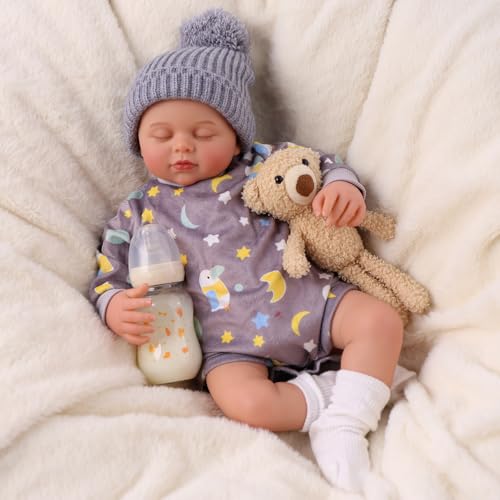 Muñeca Reborn Dormilona de 20 Pulgadas para Niños miniatura 1