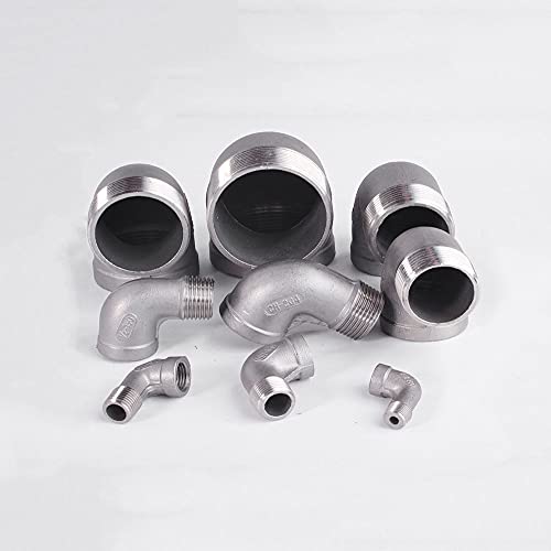 Coude 90 femelle mâle 1/8 BSPT inox 304 raccord fileté tuyauterie eau - 5