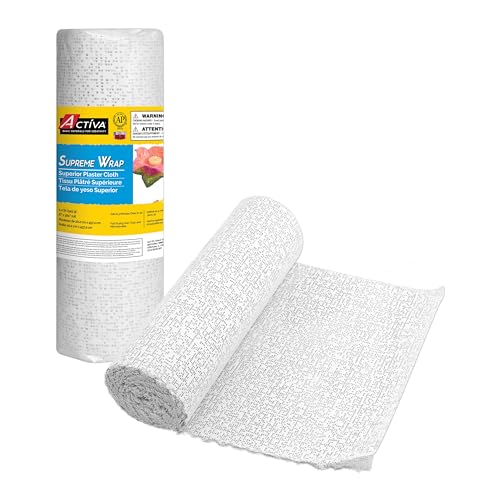 ACTIVA Supreme Wrap â€“ The Premium Plaster Cloth for Art and Craft Modeling, Casting and Sculpture - 8\" x 15\' 2 Rolls