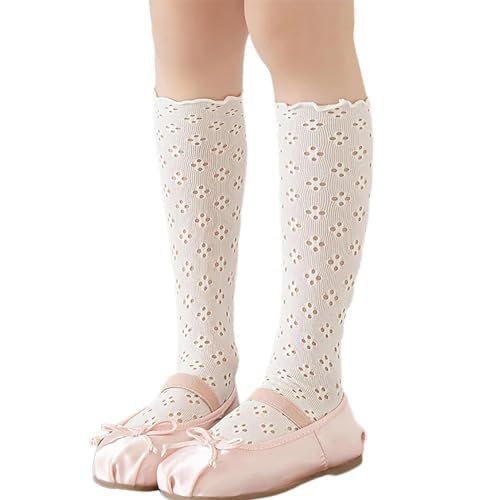 Hollowout Kneehigh Socks AntiSlip MidCalf Spring Soft Thin Child Lace Flower Kneehigh Socks For Girl