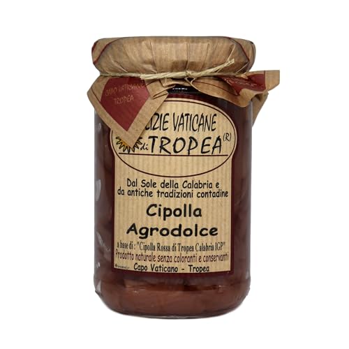 Cipolla Agrodolce Tropea 280g - Composta Cipolle Rosse IGP - Autentica Salsa Calabrese - Prodotti Calabresi Tipici - Salsa Gourmet Artigianale - Made in Italy – Delizie Vaticane di Tropea (1)