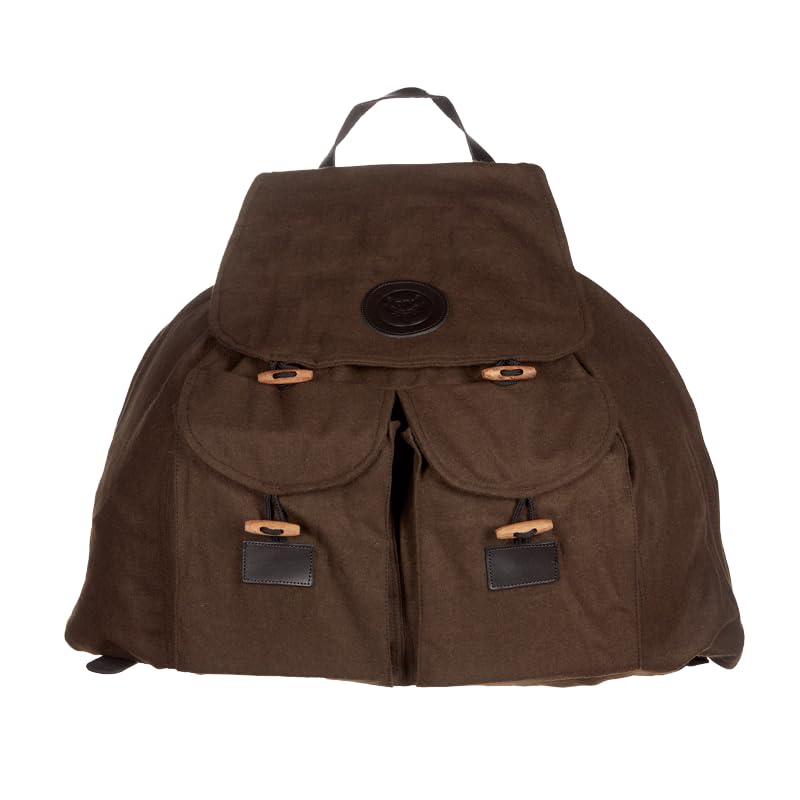 DJV-Jagdrucksack groß | Leiser Loden | 40L Volumen | clevere Taschen, Jagdjackenfach | gepolsterte Ledertragegurte. Inkl. waschbarer Schweisseinlage | Praktisch, leicht (ca. 1,3 kg)