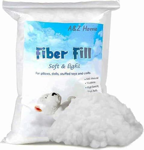 A&Z Home White Toy Stuffing For Soft Toys 100% Virgin Hollowfibre Fillings – High Grade Soft Polyester Filling For Pillows, Toys, Cushions & Crafts – Hypoallergenic & Multipurpose 200G