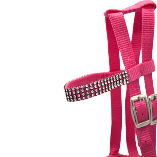 PFIFF 103126 Trensenzaum „Lotty“ für Spiel- & Holzpferde, Spieltrense, Trense für Spielpferd, Einheitsgröße, Pink, Kindergerecht