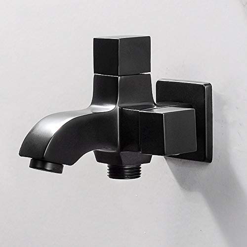 Robinet de piscine double sortie cuivre robinet eau froide noir