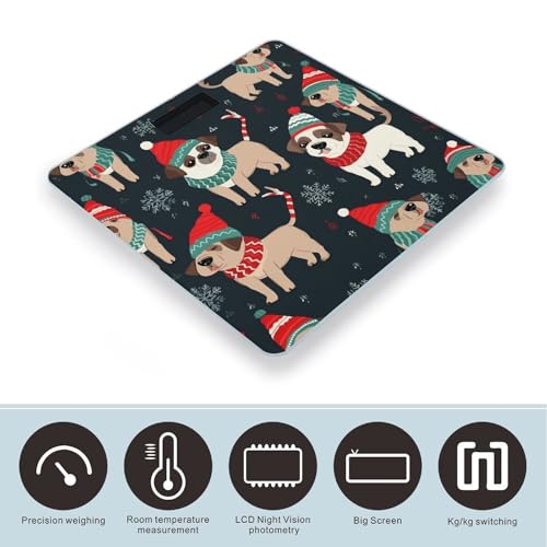 Báscula digital para baño con pantalla LCD grande, capacidad 180 kg miniatura 3